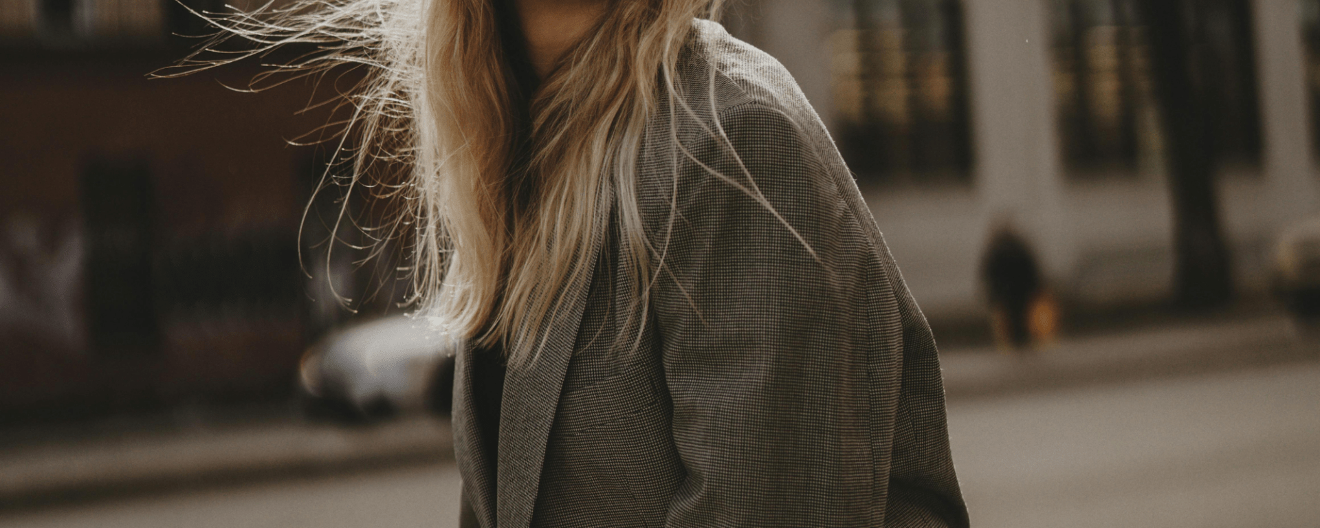 Woman wearing a blazer