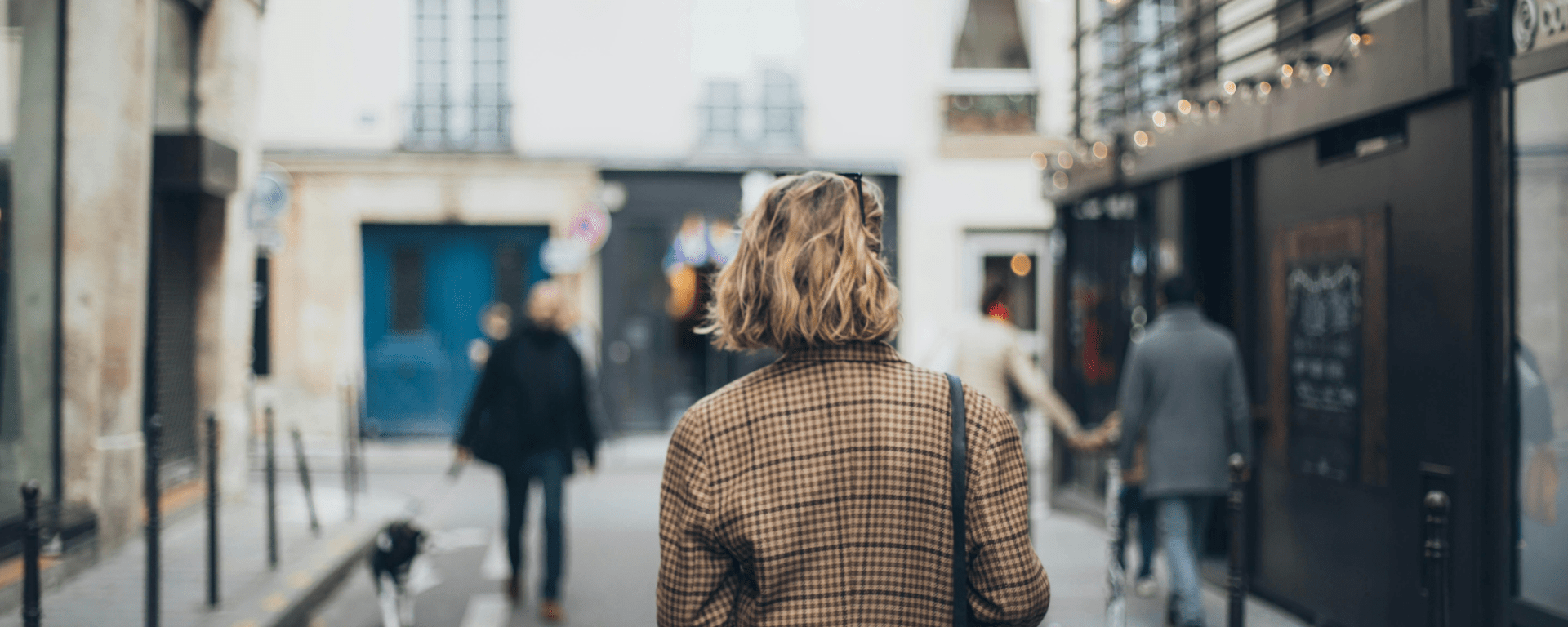 Women walking in Europe