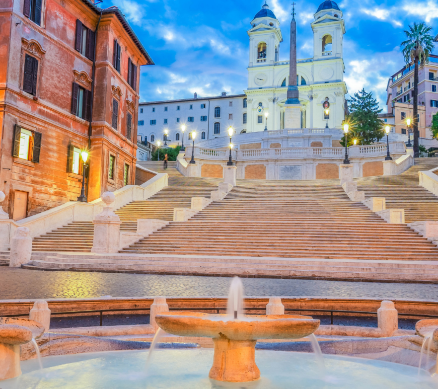 The Spanish Steps in Rome